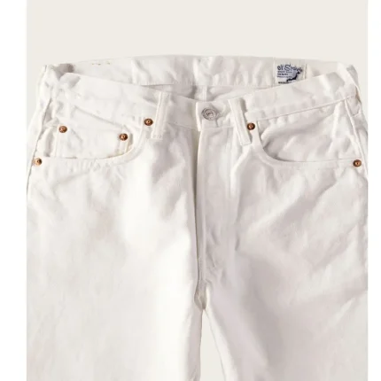 105 Standard Denim White Front Close