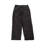 Fatigue Pants Cotton Linen Moleskin Relax Fit Charcoal Gray Back