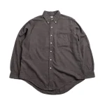 Orslow 8112–60 Button Down Shirt Soft Subtly Brushed Mini Check Front