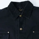 orSlow 01 6034 76 Relax Fit Coverall Jacket Black Zoom View