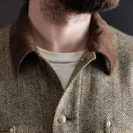 orSlow 01 6034 H47K Harris Tweed Relaxed Fit Coverall Jacket – Khaki (3)