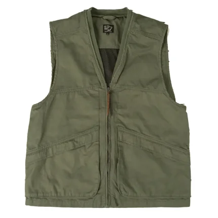 orSlow 6040 Cloth Vest Army Green Front (1)