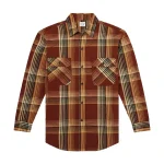 orSlow Checked Cotton and Linen Blend Shirt Front
