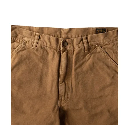 orSlow Dads Fit Oxford Painter Pants Brown Front Close