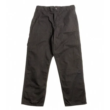 orSlow LOT–5000 ORIGINAL HERRINGBONE FRENCH WORK PANT BLACK Front (1)