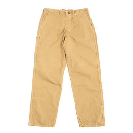 orSlow LOT–5000 ORIGINAL HERRINGBONE FRENCH WORK PANT KHAKI Front