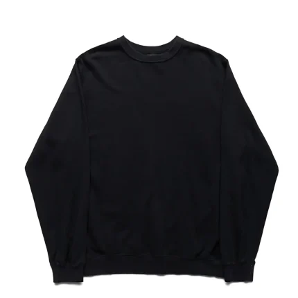 orSlow Light Weight French Terry Crewneck Sweat Shirt Navy