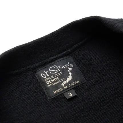 orSlow Light Weight French Terry Crewneck Sweat Shirt Navy Front 2