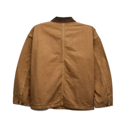 orSlow Relaxed Fit Canvas Coverall in Brown Back