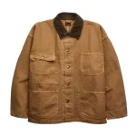 orSlow Relaxed Fit Canvas Coverall in Brown Front