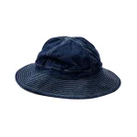 orSlow US Navy Hat in Rinsed Indigo Front