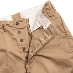 orSlow V5361–41 VINTAGE FIT ARMY TROUSER DARK KHAKI Front Opend