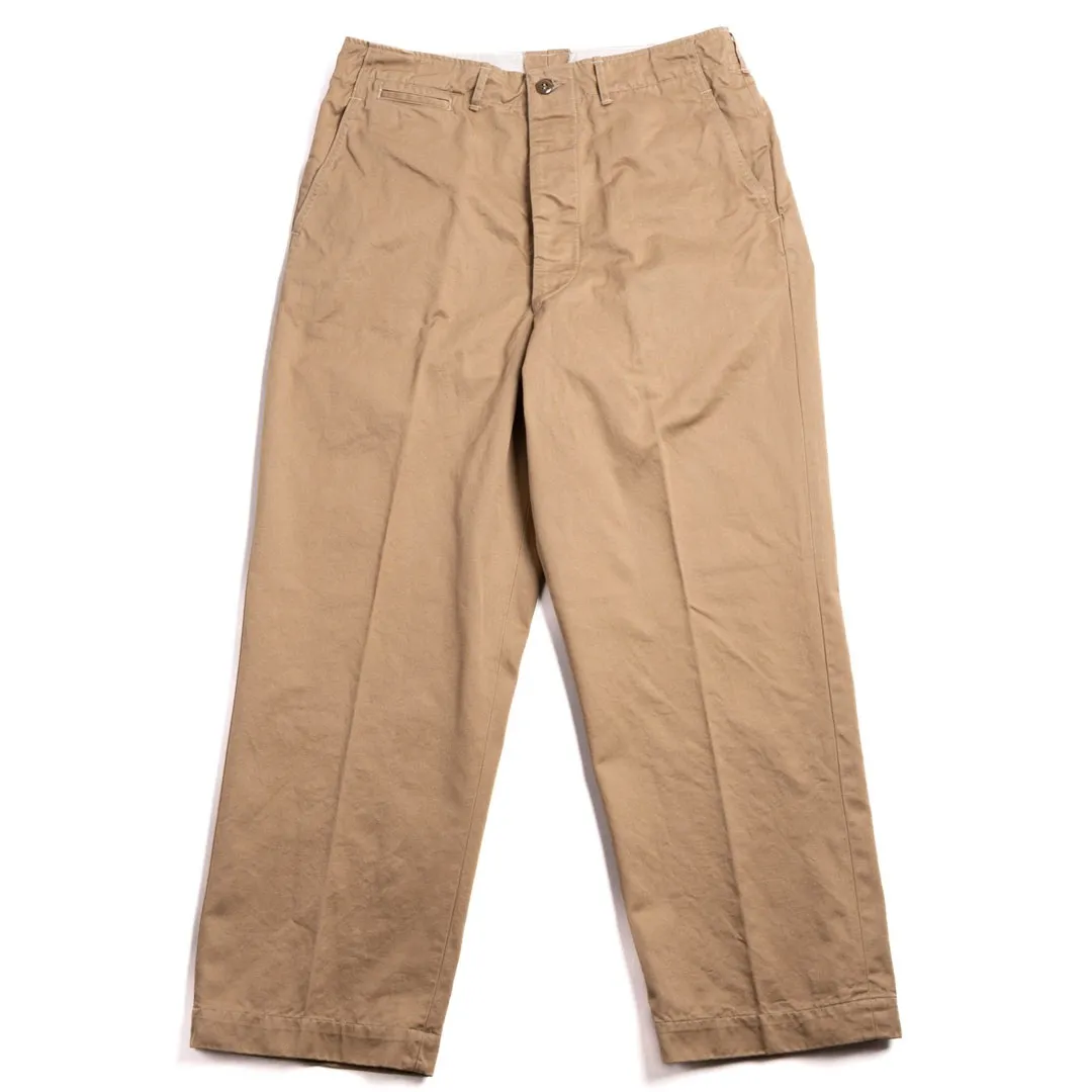 orSlow V5361–41 VINTAGE FIT ARMY TROUSER DARK KHAKI Front orSlow V5361–41 VINTAGE FIT ARMY TROUSER DARK KHAKI Front