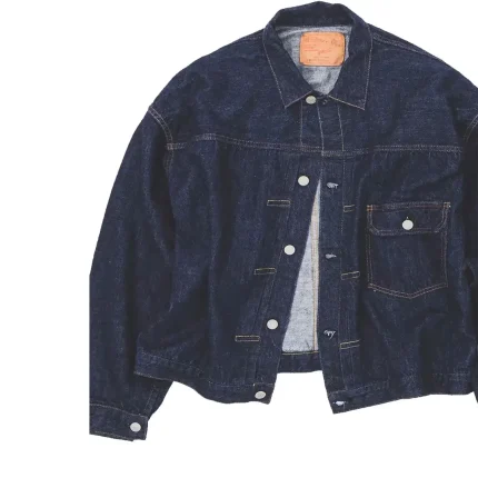 orSlow × BEAMS JAPAN Light Weight Selvedge Denim Type 1 Jacket Button Opened