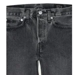 orslow 105 Standard Denim Black Denim Stone Front Close